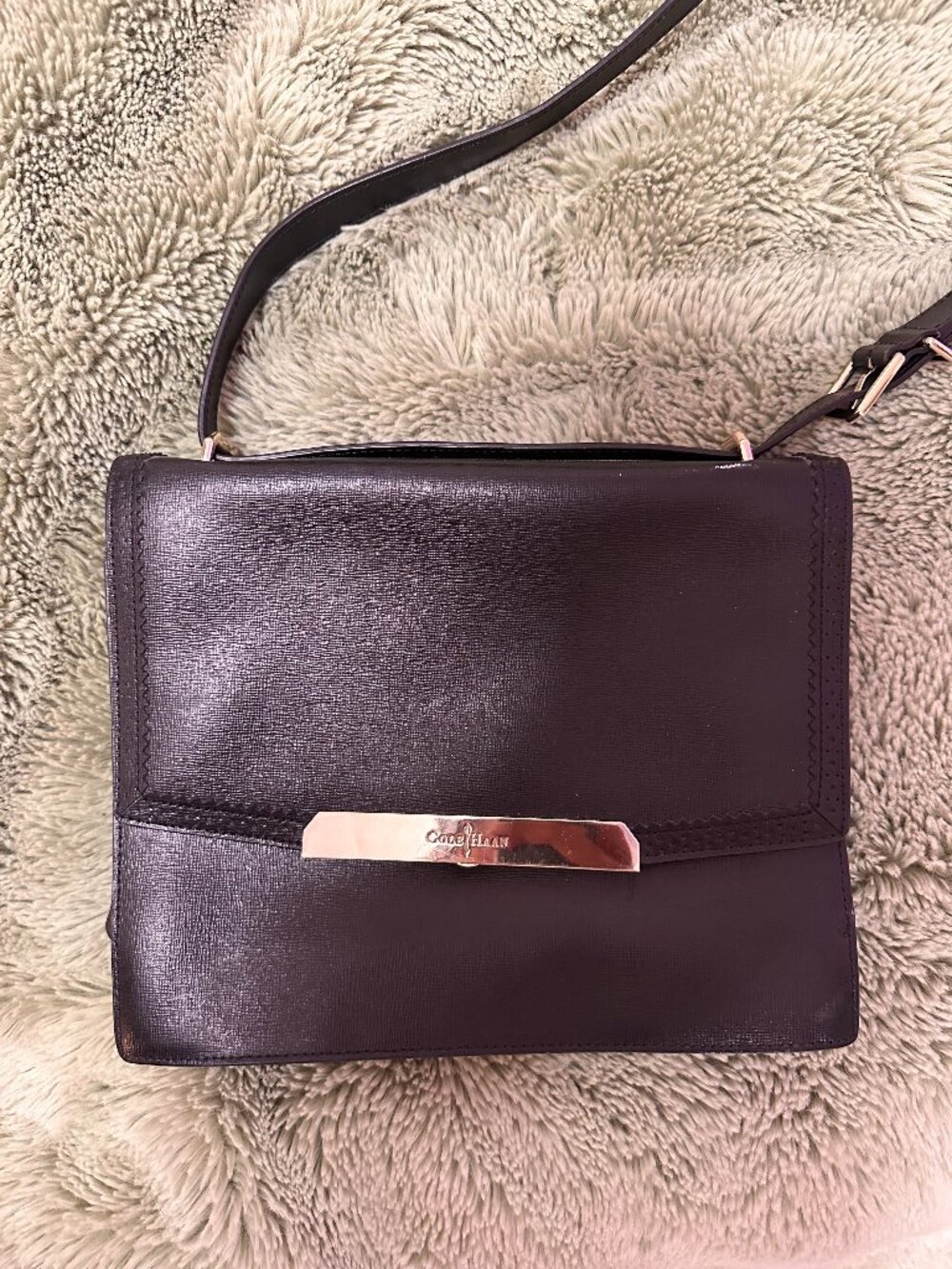 Cole Haan Leather side bag with straps